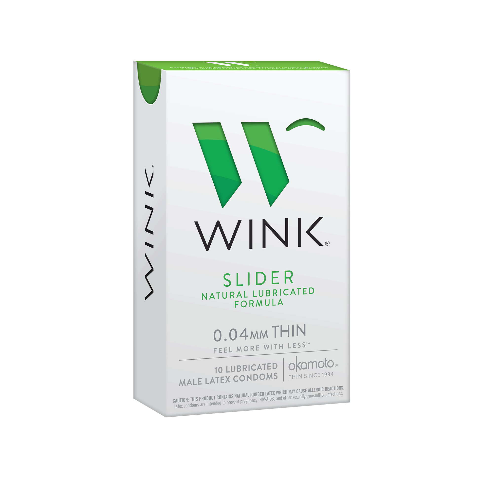 Slider | Natural Water-Based Lubricated Thin Condom | Wink Condoms Wink Products Slider | Natural Water-Based Lubricated Thin Condom | Wink Condoms Wink Products